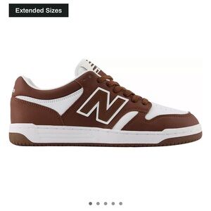 New Balance Chocolate Brown and White Sneakers
